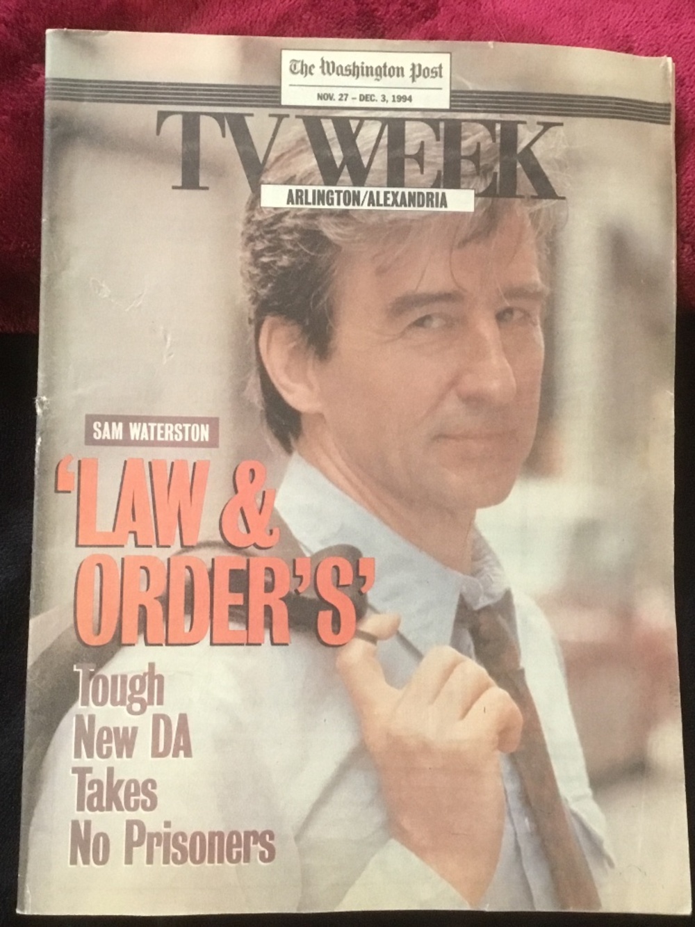 TV Week Law & Order Sam Waterston Cover (32 years old)